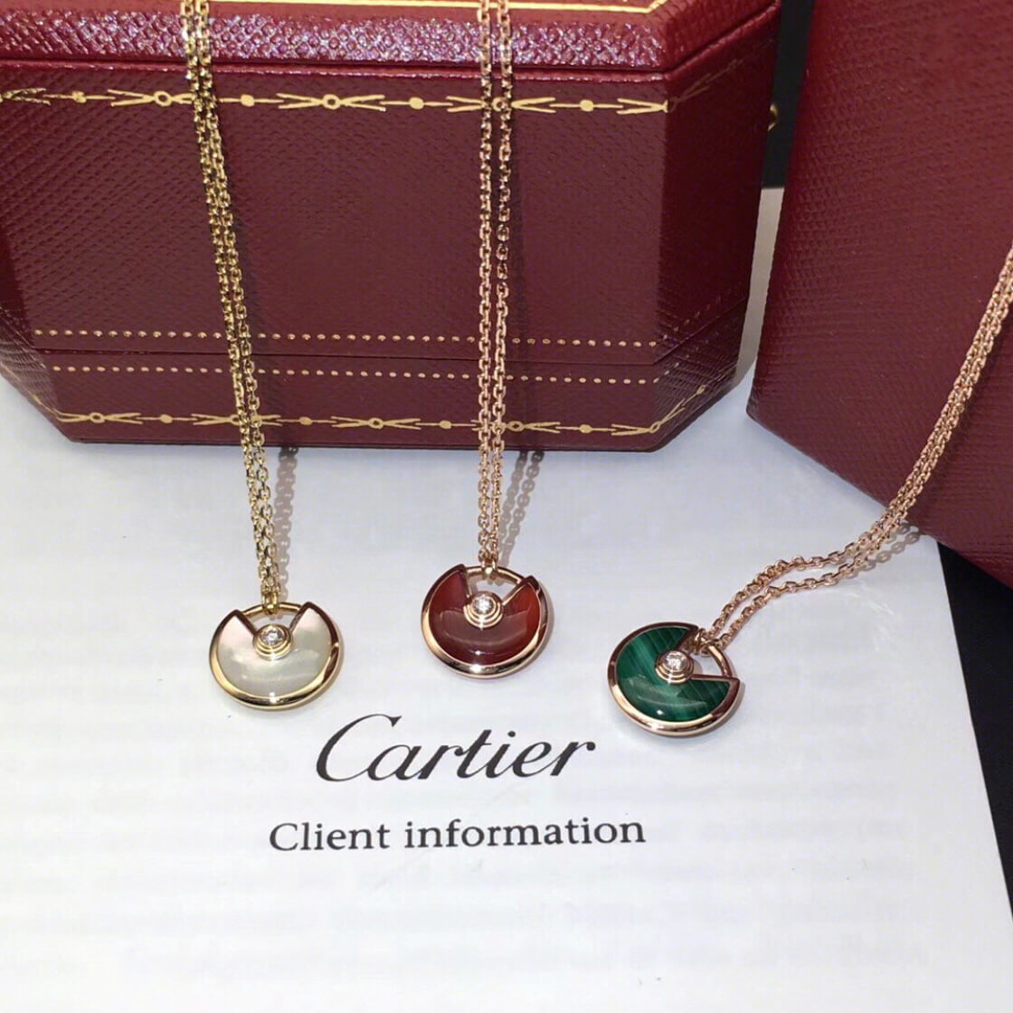 Replica Amulette De Cartier Necklace in Small Model