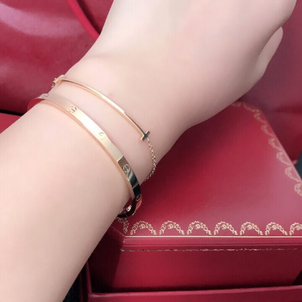 Cartier love bracelet replica real gold
