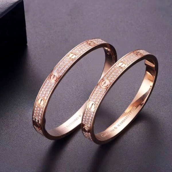 Copy Cartier love bracelet real gold