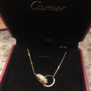 Cartier double ring necklace