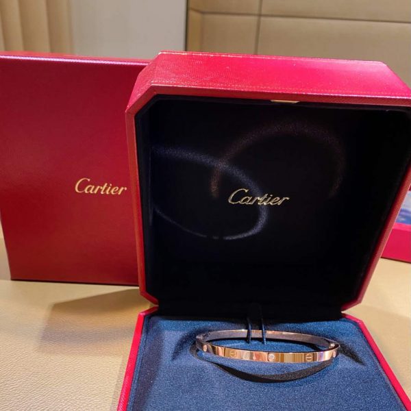 replica Cartier love bracelet 6 diamonds skinny style