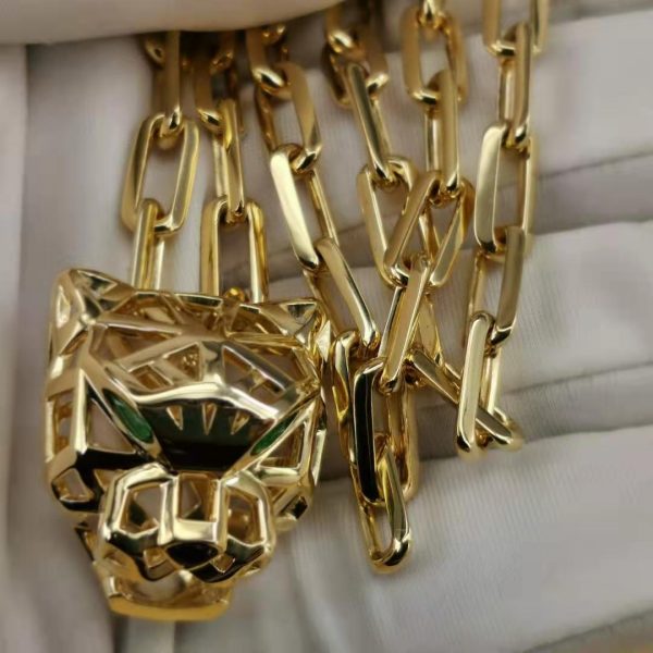 fake Panthere De Cartier Necklace Man 18K Gold