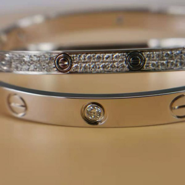 fake cartier love bracelet paved diamonds